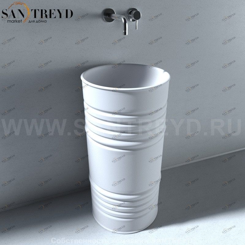 474330 Напольная раковина стоящая круглая Kerasan Artwork
