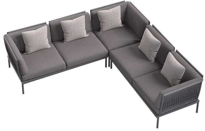 Atmosphera 2-местный тканевый садовый диван Flash Fsh.dv5 - Вид №3