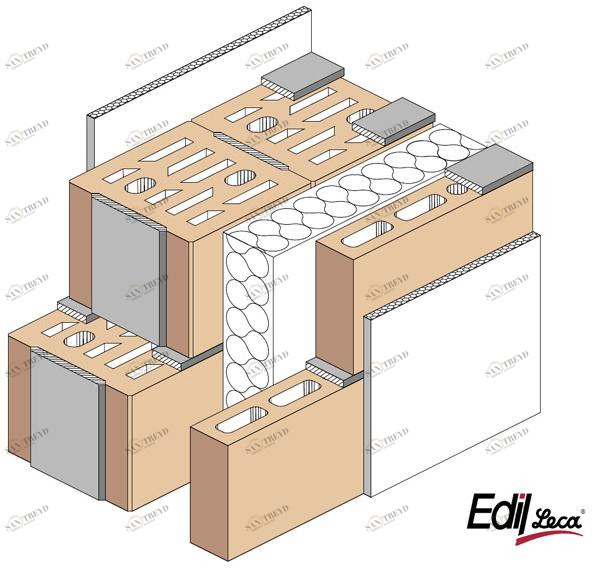 Edil Leca Murature Сейсмическая теплоизоляция кладка из керамзита sun-id-1358696
