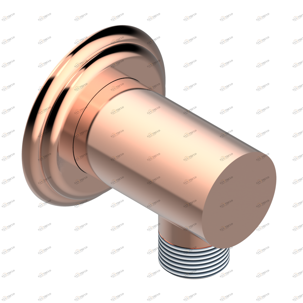A7F-53E Вывод 1/2" встраиваемый в стену Thg-paris Marquise чёрный с золотым декором Blush PVD A7F-53E CAT.F