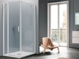 Samo Угловая душевая кабина из закаленного стекла с распашной дверцей Classica