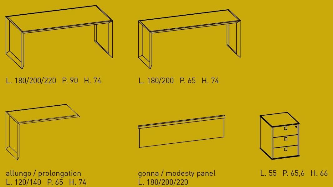 IFT Угловой стол из алюминия и стекла 45/90 sun-id-1446071 - Вид №8