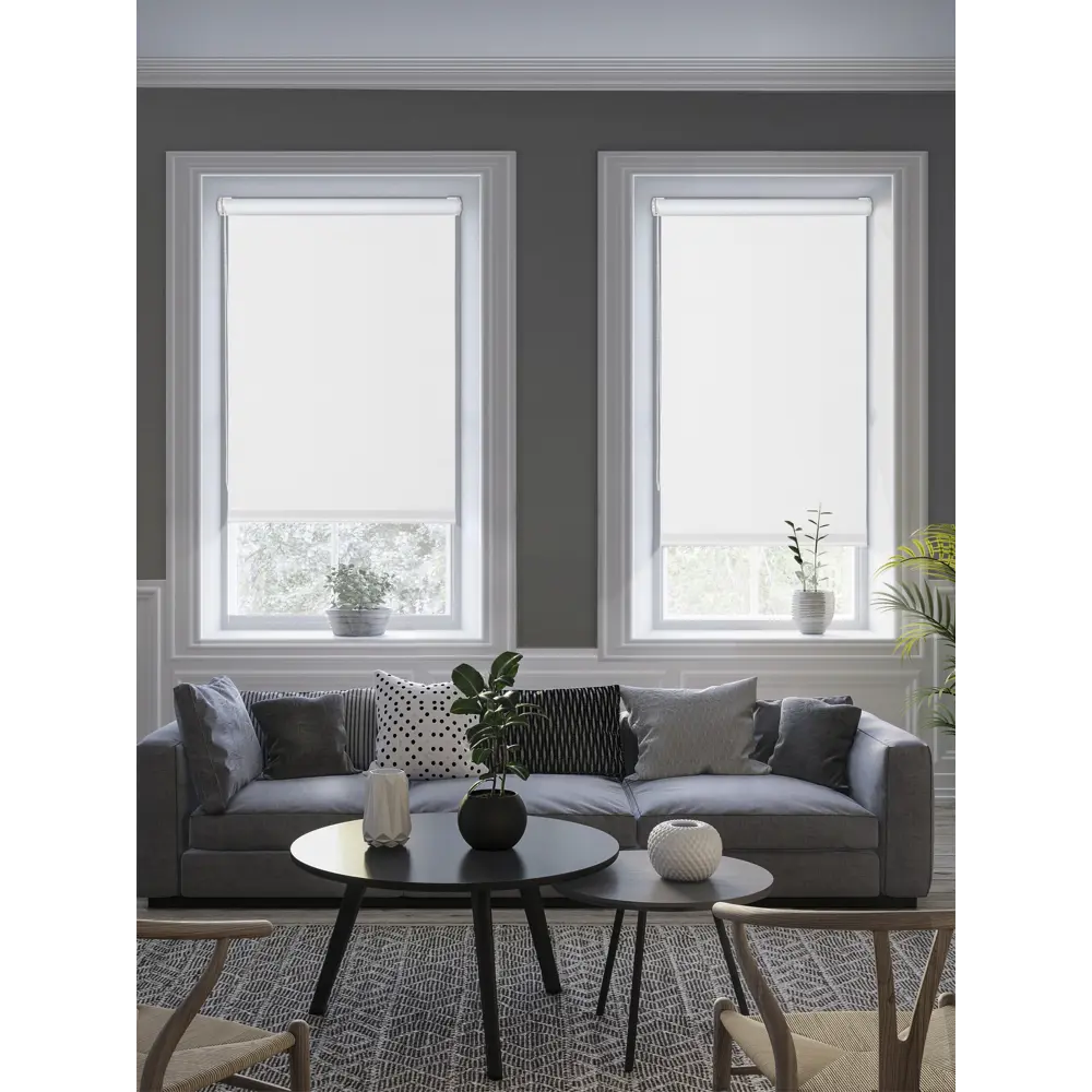 Штора рулонная блэкаут Midnight 50x175 см белая 86305109 STLM-2176171 GARDEN - Вид №4