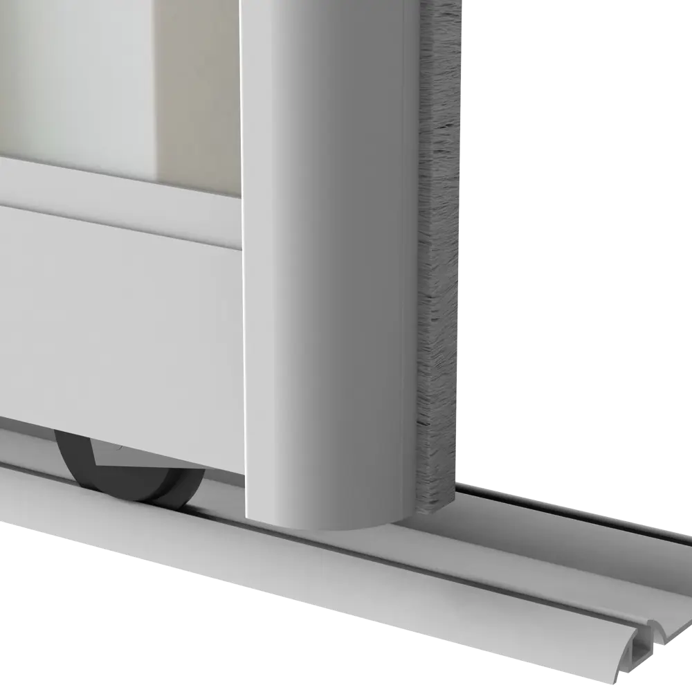 Дверь-купе KONSENSA 244.5x70.4 см с зеркалом профиль матовое серебро STLM-2162257 - Вид №4