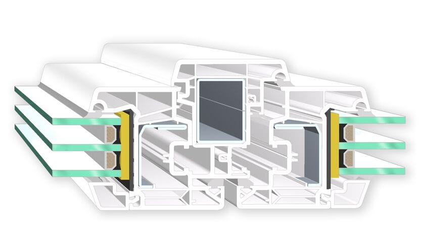 ПВХ створки окна Veka SOFTLINE 76 ARCH-00030650 - Вид №14