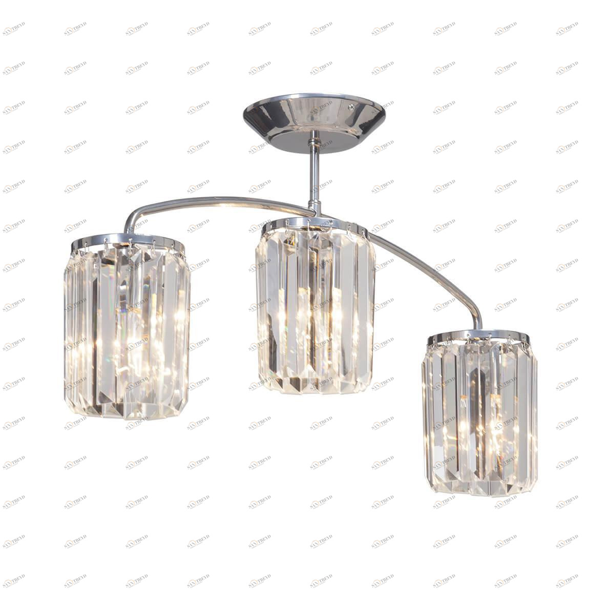 Потолочная люстра Vitaluce V5204-9/3PL VITALUCE ДИЗАЙНЕРСКИЕ 328299 Хром;прозрачный 