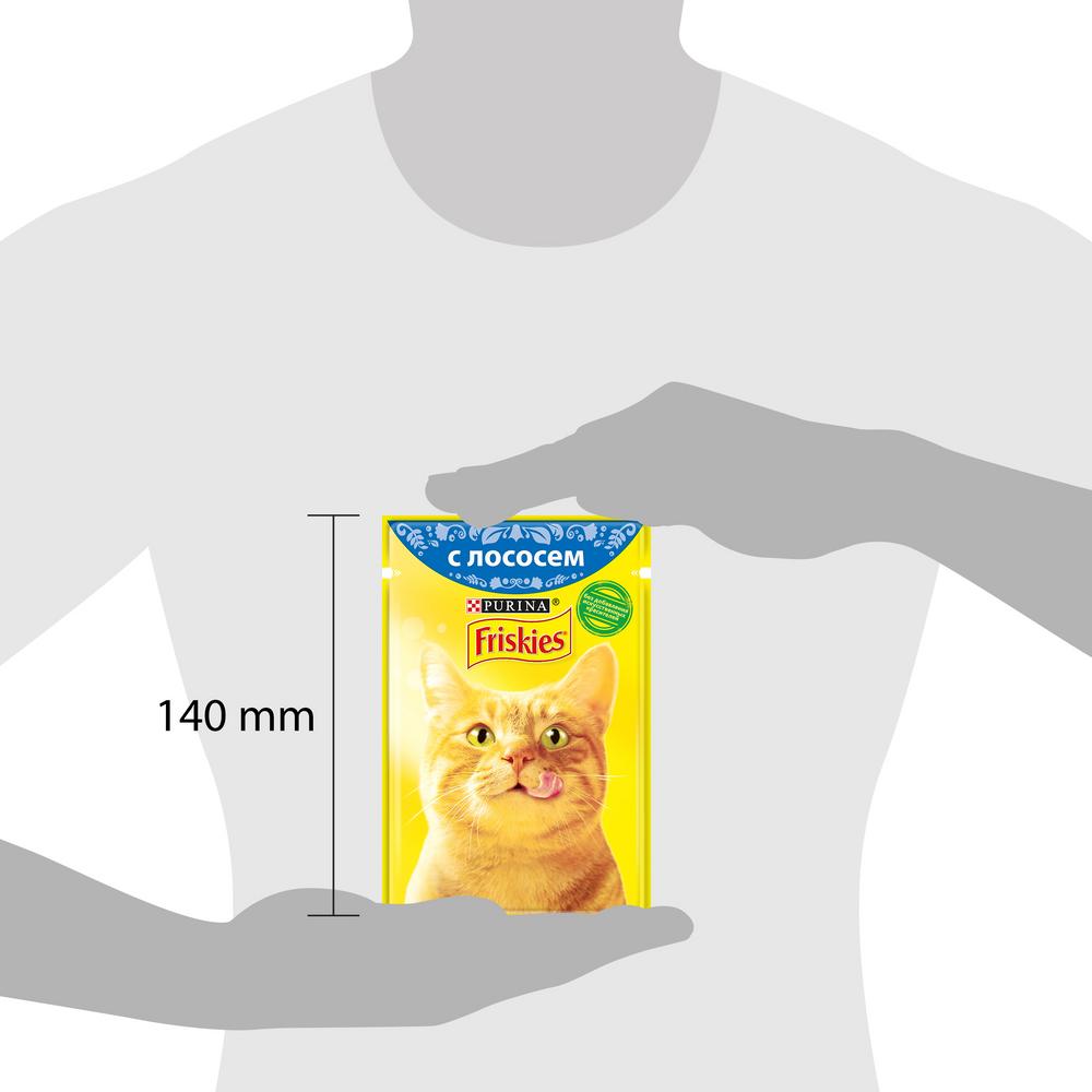 ПР0051849 Корм для кошек с лососем в подливе, пауч 85 г Friskies  - Вид №11
