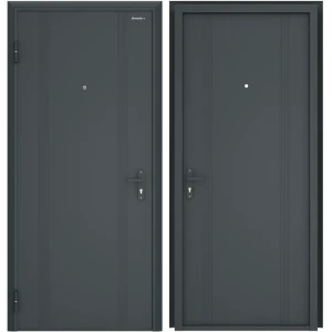 Дверь входная металлическая Эко 98x205 см левая антрацит 84226051 STLM-2062114