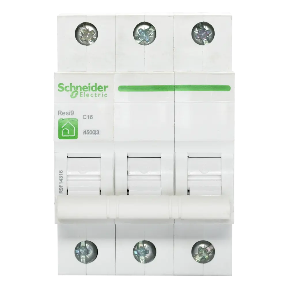Автоматический выключатель Schneider Electric Resi9 3P C16 A 4.5 кА 16597294 STLM-2083715 