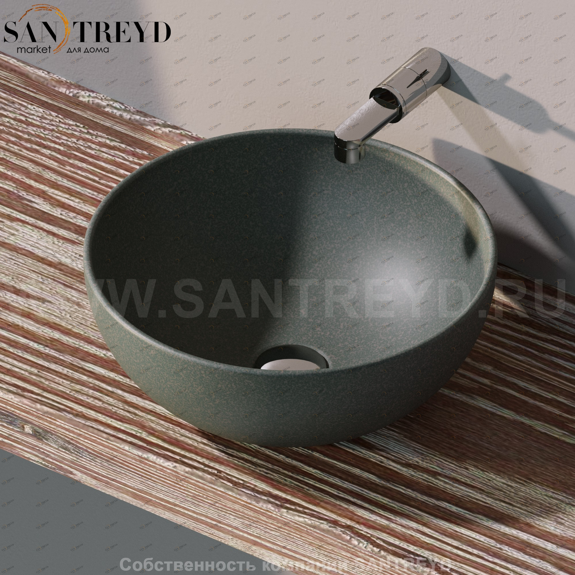 AP40A7037 Накладная раковина на столешницу  круглая Ceramica Flaminia App