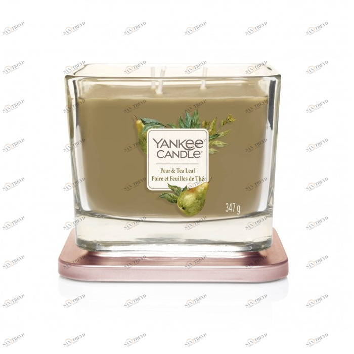 Свеча средняя Pear & Tea Leaf "Груша и чайный лист" 347гр 28-38 часов YANKEE CANDLE  268066 Зеленый 