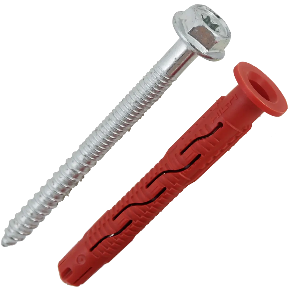 Дюбель фасадный Hilti HRD-H 10x80 мм нейлон/оцинкованная сталь цвет красный 20 шт STLM-2004299 - Вид №1