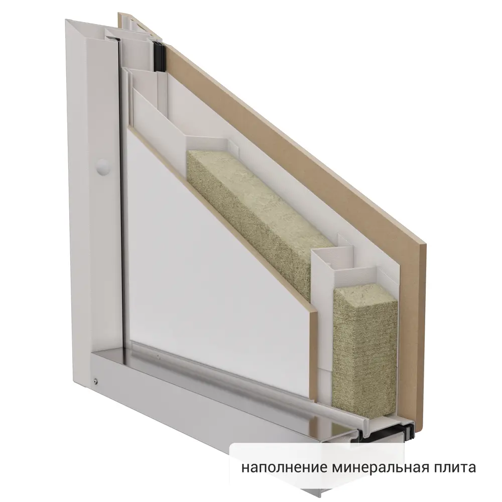 Дверь входная металлическая Фолд грет 880 мм левая цвет белый TOREX STLM-2129406 - Вид №13