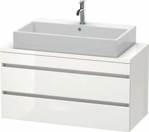 DS530902222 Тумбочка для компактной консоли DuraStyle #DS5309 1000 x 478 мм Белый глянцевый декор