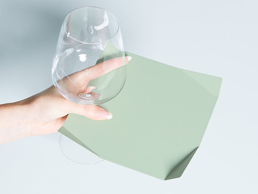 Квадратная металлическая тарелка для коктейлей Giacopini Pliè ARCH-00043244 - Вид №3