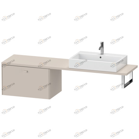 BR514309191 Brioso Шкафчик для компактной консоли Серо-коричневый декор Duravit