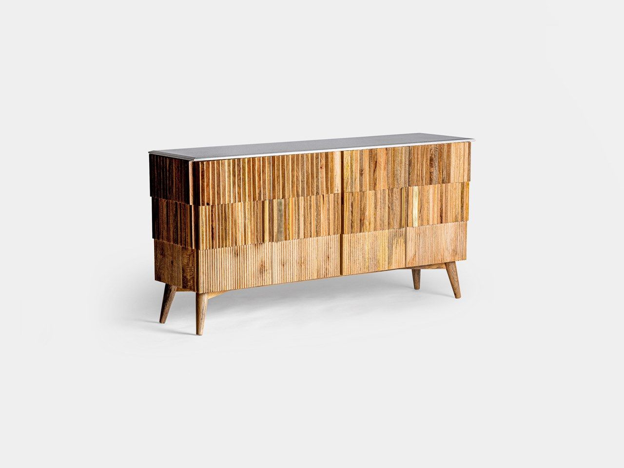 Мебель из дерева манго и мрамора с распашными дверями Vical Home Plissé Wood ARCH-00088337 - Вид №3