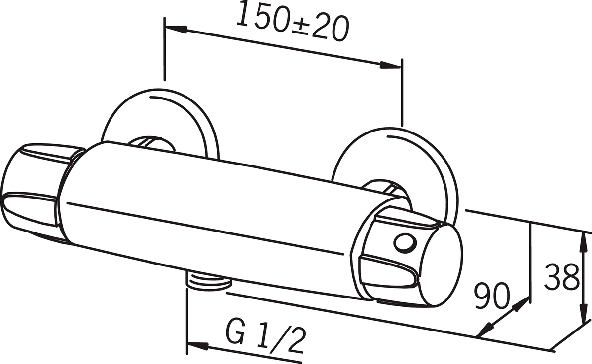 Oras 7460X Смеситель для душа 7460X Nova Хром  - Вид №6