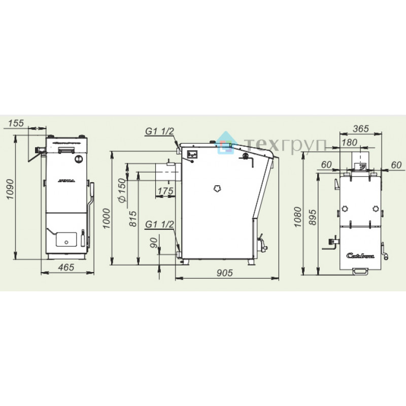 Угольный котел ZOTA Сarbon 26 СARBON26 - Вид №3