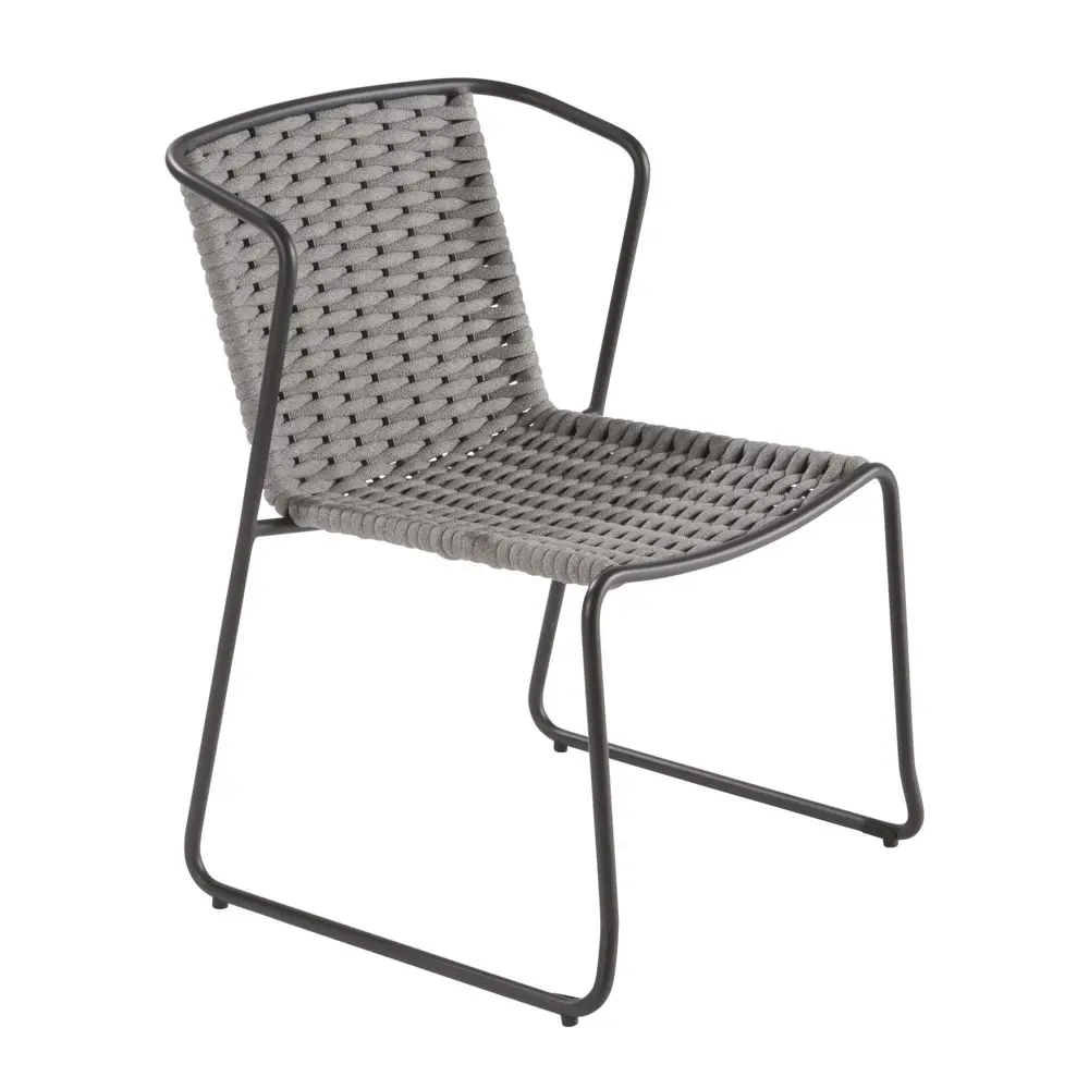 Стул Naterial Livia 63.5x80.5x58 см алюминий/текстиль цвет темно-серый 83984530 STLM-2009281  - Вид №3