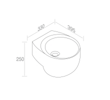 L312T0RPV1.100 Подвесная раковина круглая A. e T. Italia IDEA Белый глянцевый AeT ITALIA - Вид №4