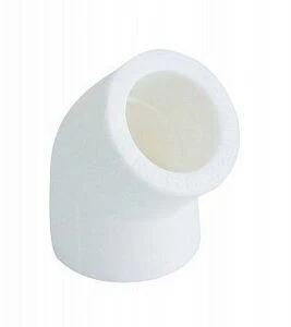 Угольник KALDE 45 D75 полипропиленовый белый