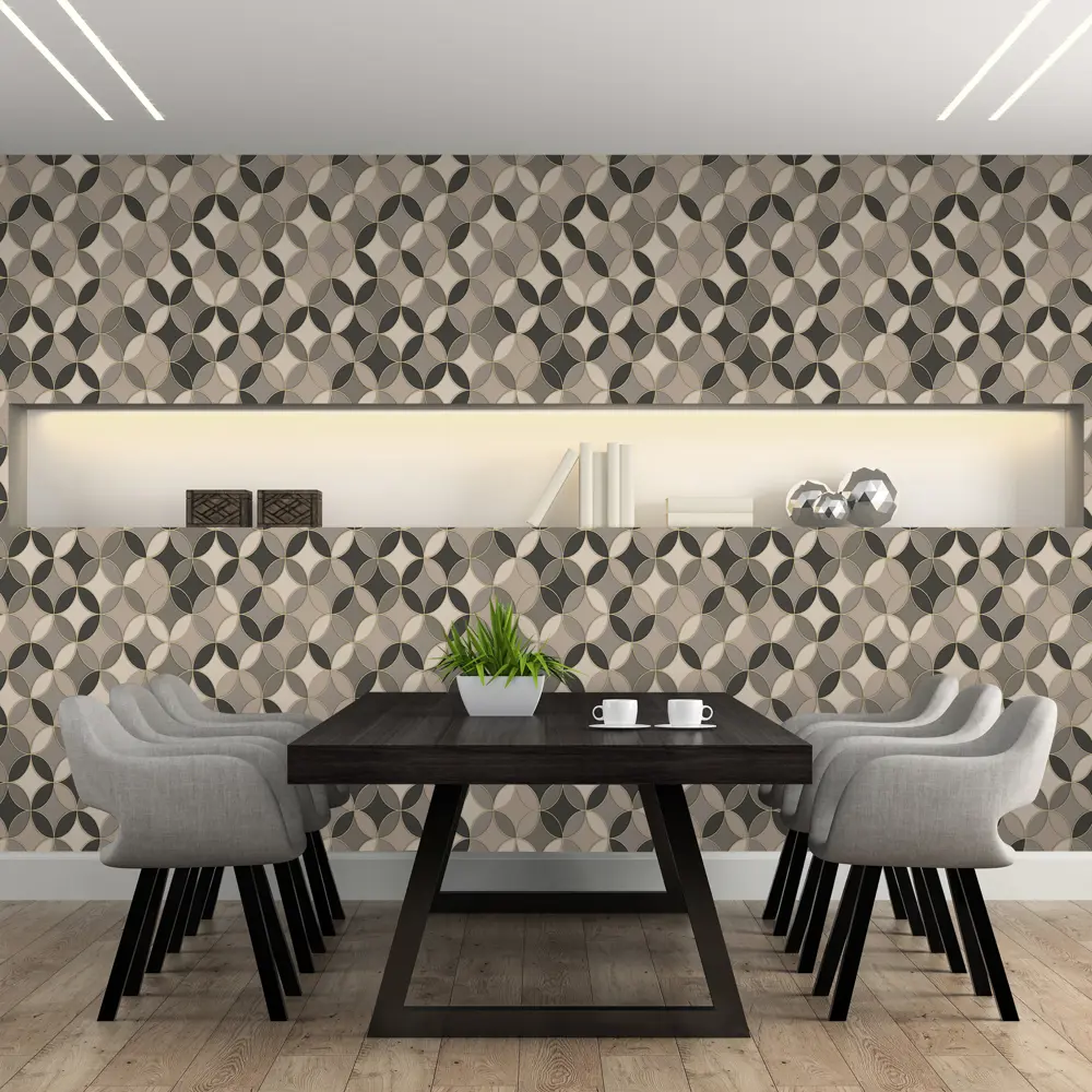 Обои флизелиновые 1,06х10 м цвет чёрный ED3722-5 81961351 STLM-2007256 EURO DECOR Avenue - Вид №3