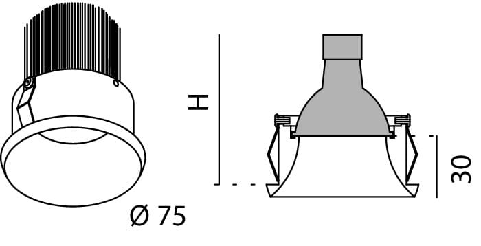 Утопленный прожектор Lucifero's Nyx ARCH-00067014 - Вид №5