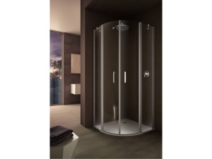 Стеклянная полукруглая душевая кабина