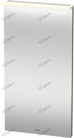 XL749008989 X-Large Зеркало с подсветкой Фланелево-серый глянцевый лак Duravit