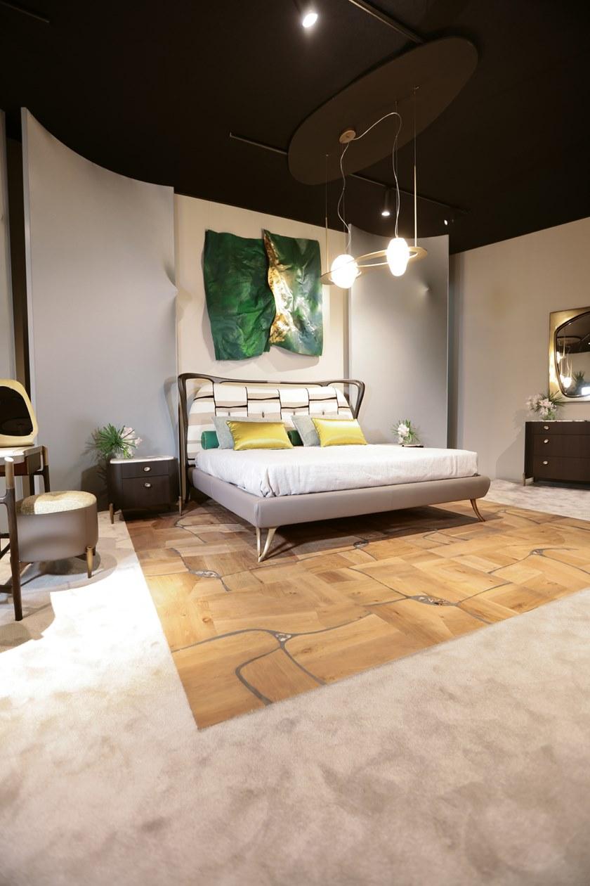 Bellotti Ezio Двуспальная кровать ясень с тафтинговым изголовьем Gea 2018-80 - Вид №2