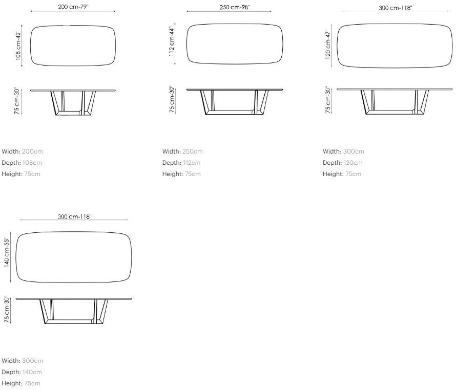 Bonaldo Прямоугольный стол из керамики или хрусталя Art sun-id-1410079 - Вид №4