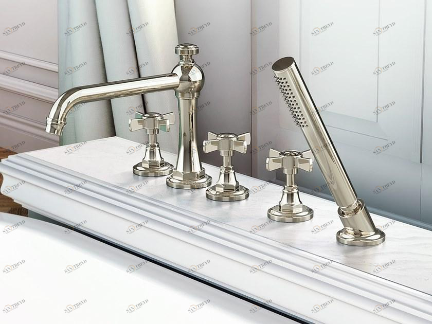 GRAFF Встраиваемая ванна с 5 отверстиями и ручным душем Camden 5563400