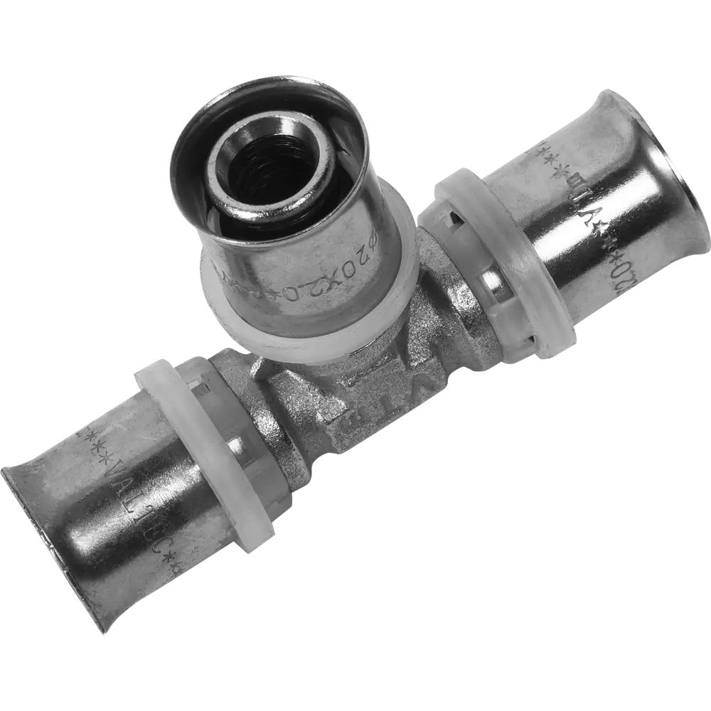 Тройник прессовый Valtec 20 мм для систем водоснабжения 15474461 STLM-0005945
