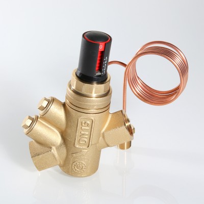 VT.043.G.0601 Автоматический регулятор перепада давления регулируемый Valtec 1”, 5-50 кПа, 15-1500 л/ч, с имп. трубкой 1 м  - Вид №8