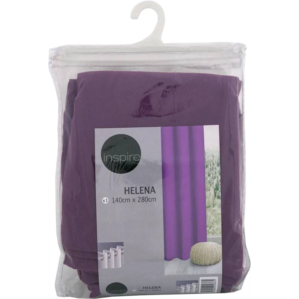 Штора на люверсах «Helena», 140х280 см, цвет фиолетовый 81961768 STLM-2158336 INSPIRE  - Вид №5