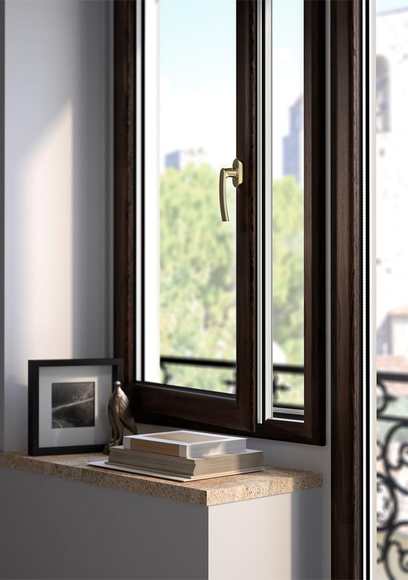Fresia Alluminio Окно с терморазрывом из алюминия и дерева sun-id-1462603 - Вид №1