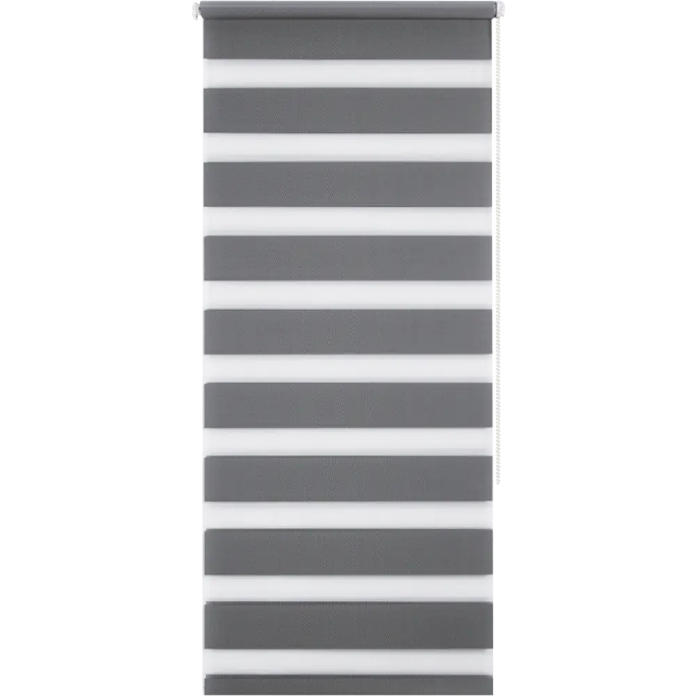 Штора рулонная день-ночь Silver 55x160 см серая 82614452 STLM-2027249 Santreyd Д/Н SILVER