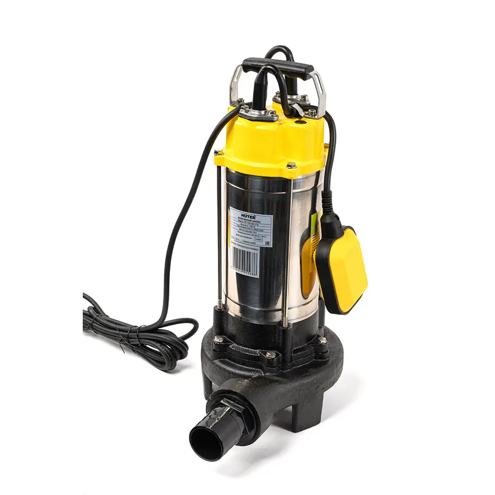 Фекальный насос HUTER FP 1500.400-15 B для эффективной откачки загрязненных жидкостей 89412305 STLM-1575319