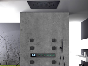 Светодиодный термостатический встраиваемый набор для душа