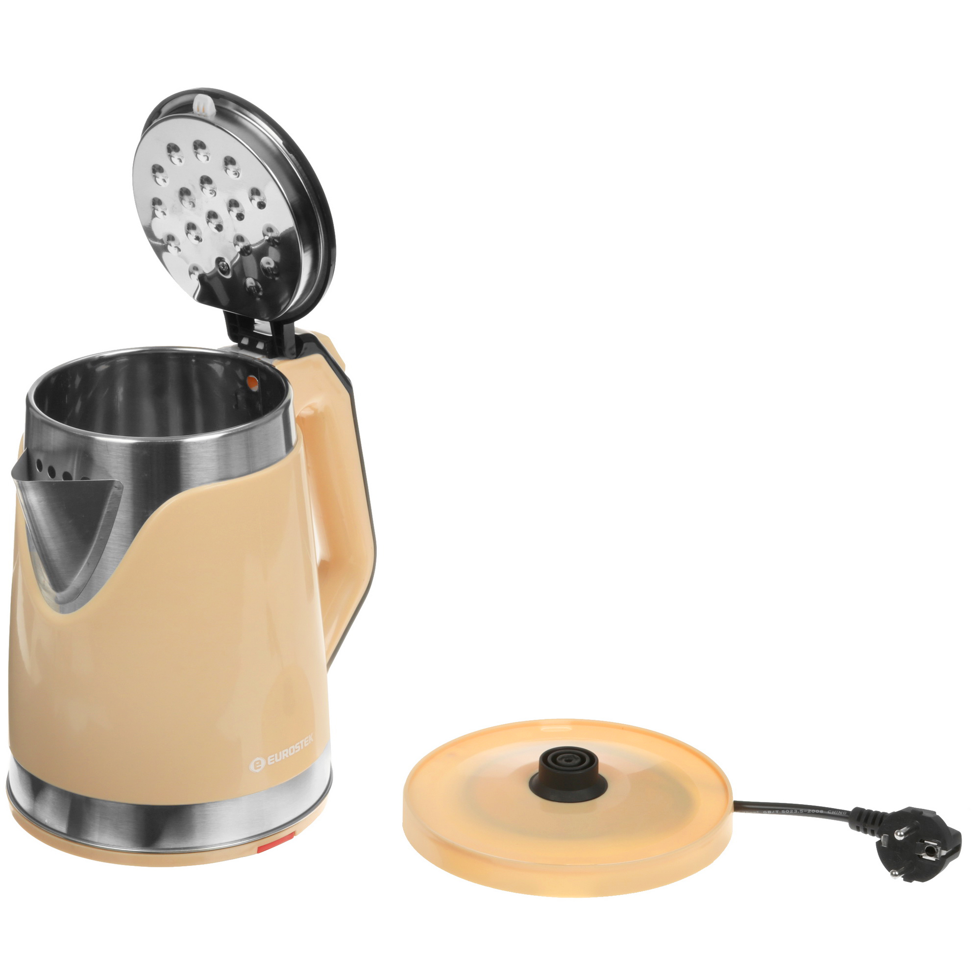 9974027 Электрочайник Eurostek EEK-2020 бежевый STDN-0043406 - Вид №4