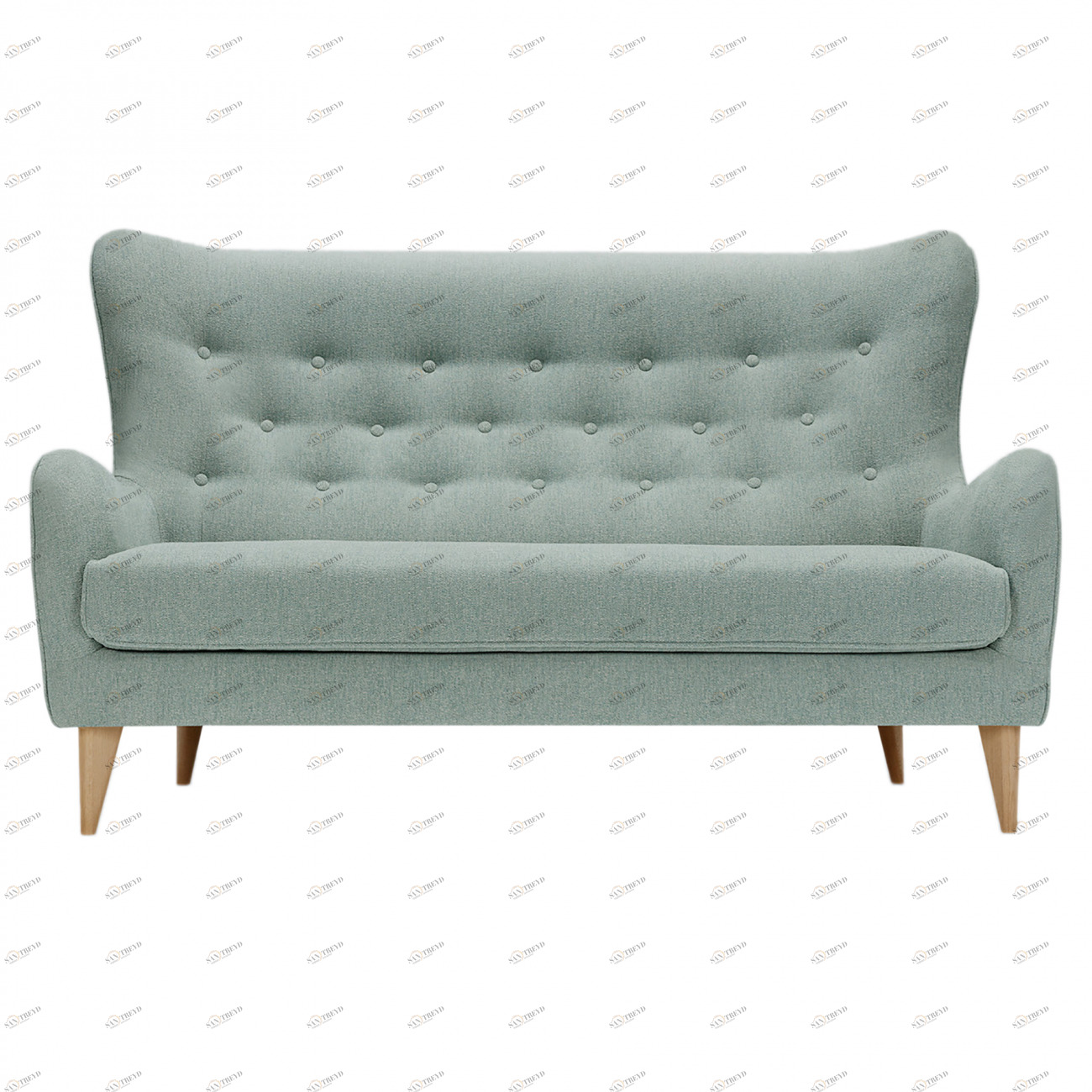 Диван Pola прямой светло-бирюзовый SITS POLA 192469 Зеленый 