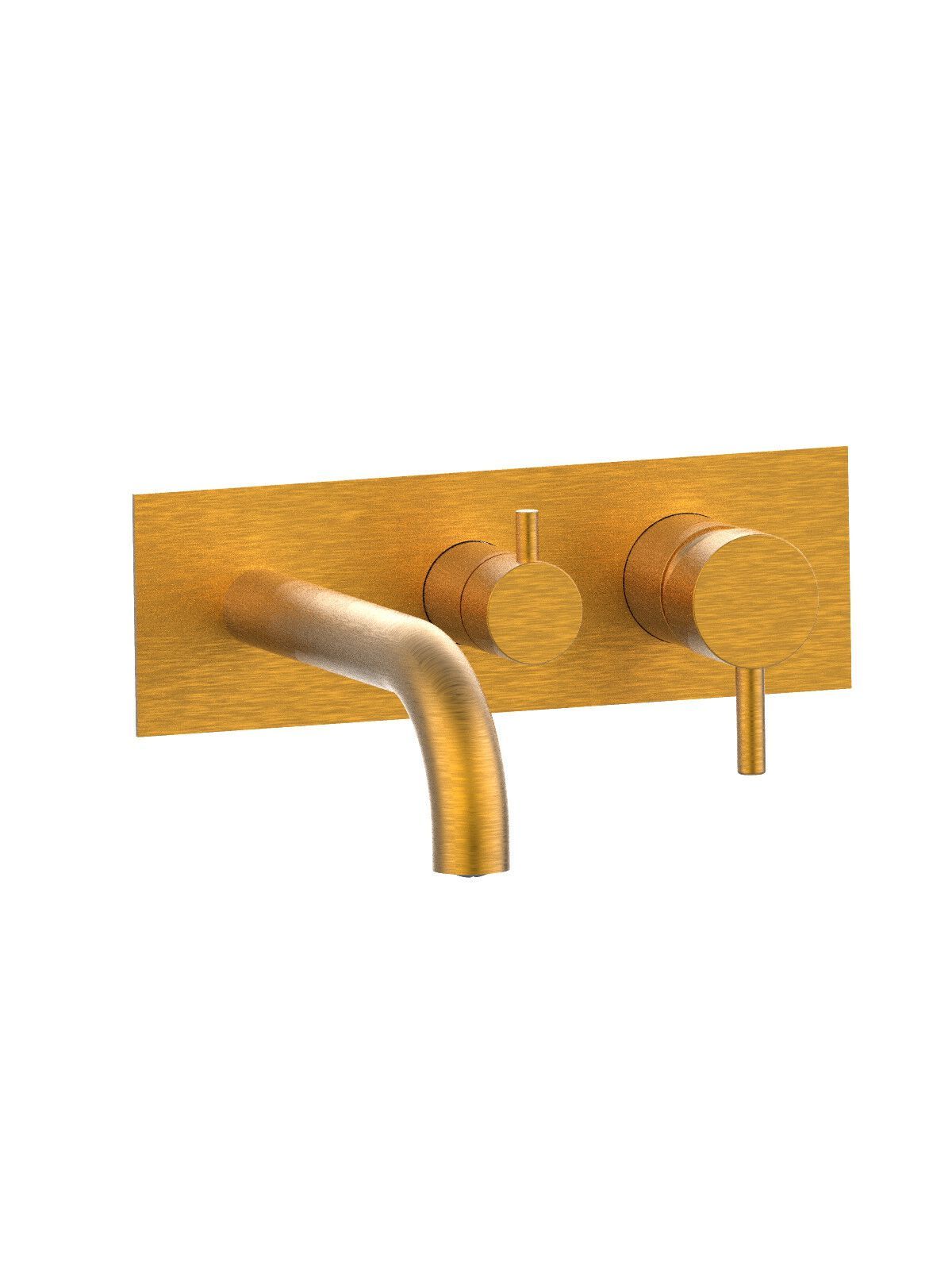 Однорычажный настенный смеситель для ванны с плитой Rubinetterie Frattini отдельная эстетика ARCH-00089970 - Вид №9