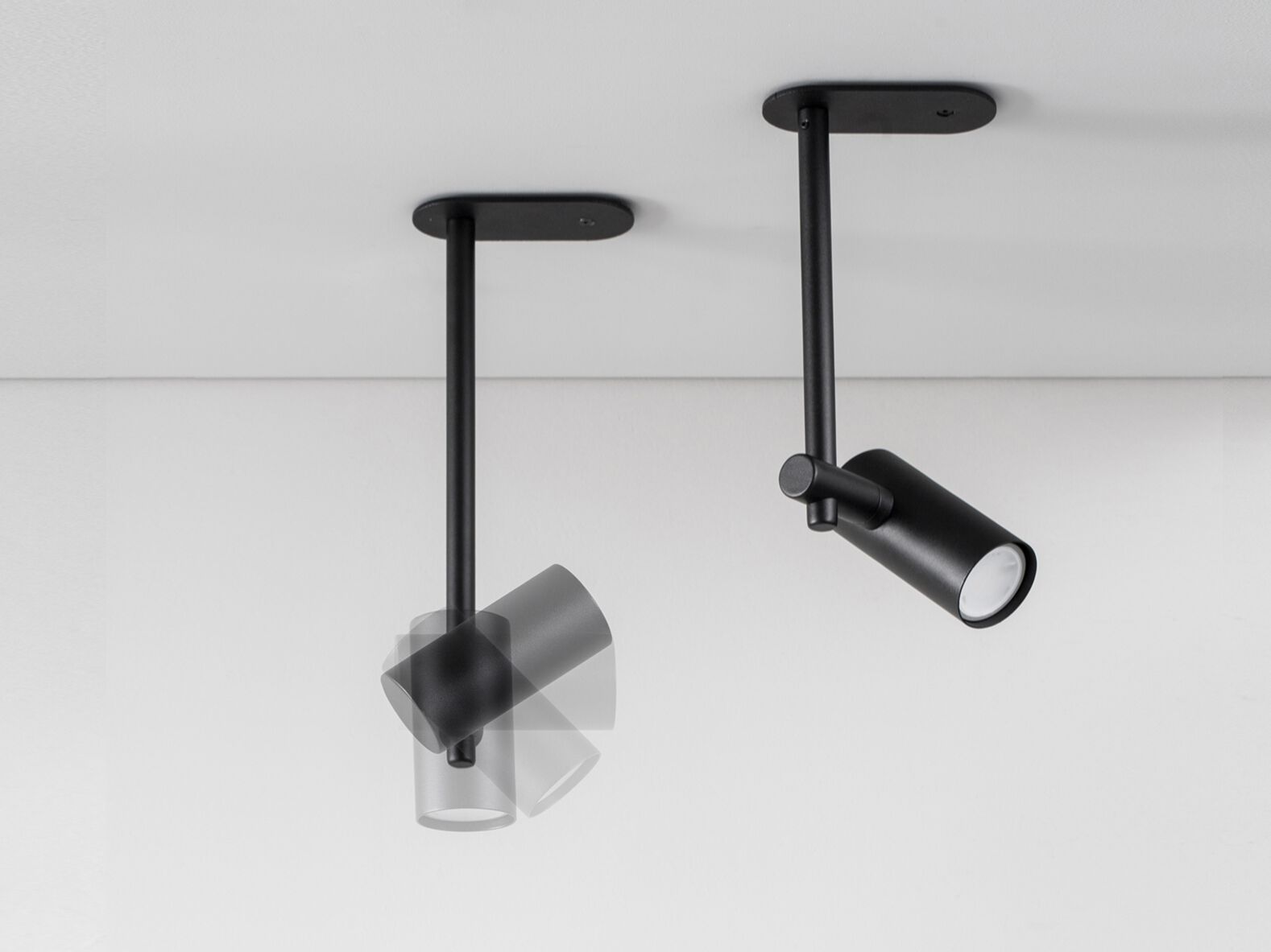 Поворотный точечный светильник из стали с порошковым покрытием +kouple пятнистый ARCH-00031092