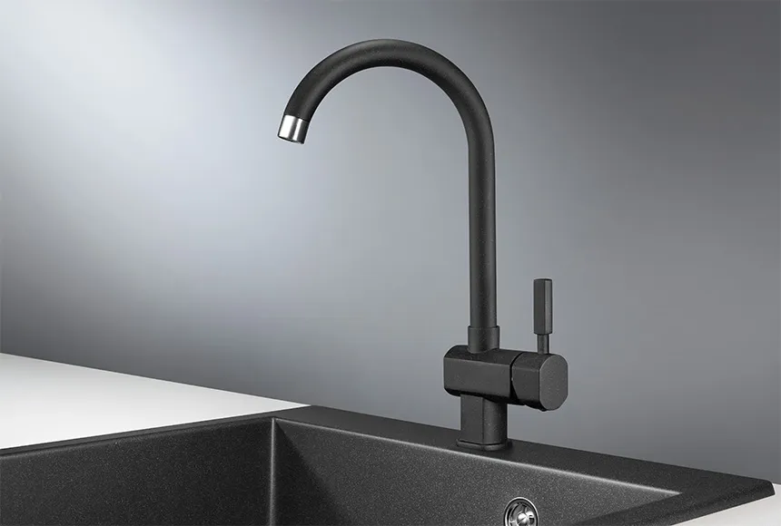 ST-31 черный кухонный смеситель Granula Standart 31-ST-ST148