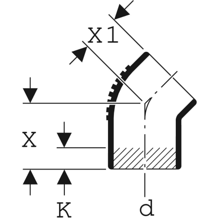 306.150.14.1 Отвод Geberit Silent-db20 Geberit  - Вид №11