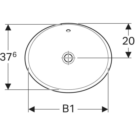 500.718.01.2 Встраиваемая раковина Geberit VariForm овальной формы Geberit  - Вид №2
