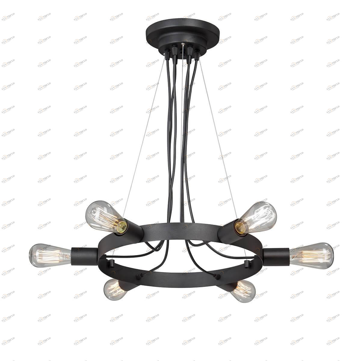 Подвесная люстра Vitaluce V4476-1/6S VITALUCE ДИЗАЙНЕРСКИЕ 328651 Черный 