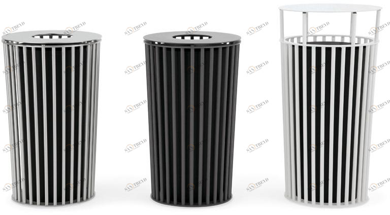 Urbantime Урна для мусора уличная металлическая с крышкой Zeroquindici.015 sun-id-1415142