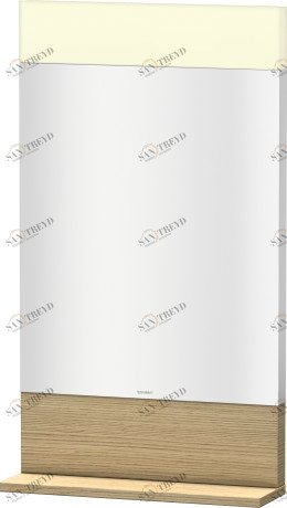 VE751005252 Vero Зеркало с полочкой внизу Европейский дуб, декор Duravit